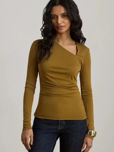 Tricou cu mânecă lungă Lauren Ralph Lauren verde