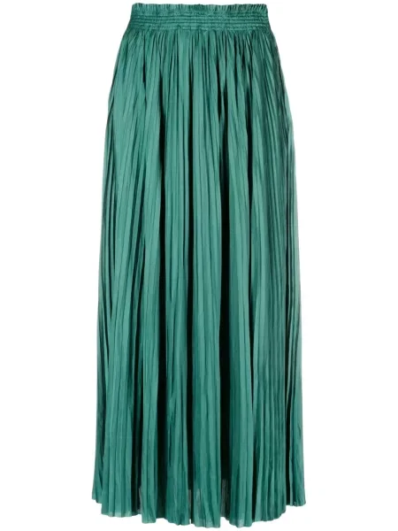 Fustă midi Ulla Johnson din satin verde