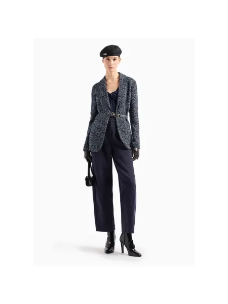 Marynarka Giorgio Armani z kaszmiru niebieska