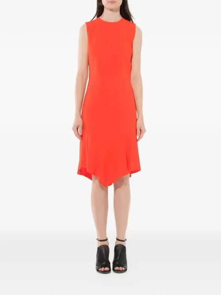 Rochie midi Givenchy fără mâneci asimetrică galben