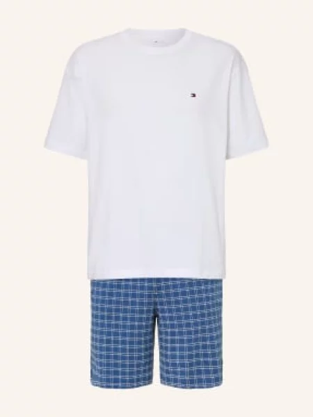 Tommy Hilfiger Krótkie Piżamy blau biała