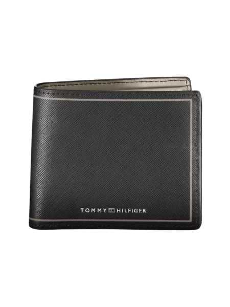Portfel Tommy Hilfiger skórzany czarny
