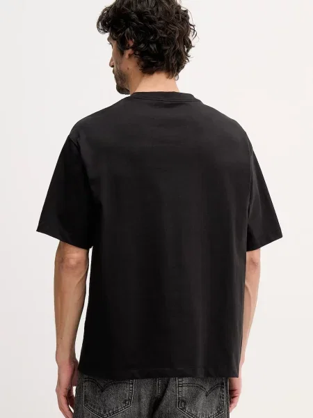 Tričko Calvin Klein Jeans s aplikací černá