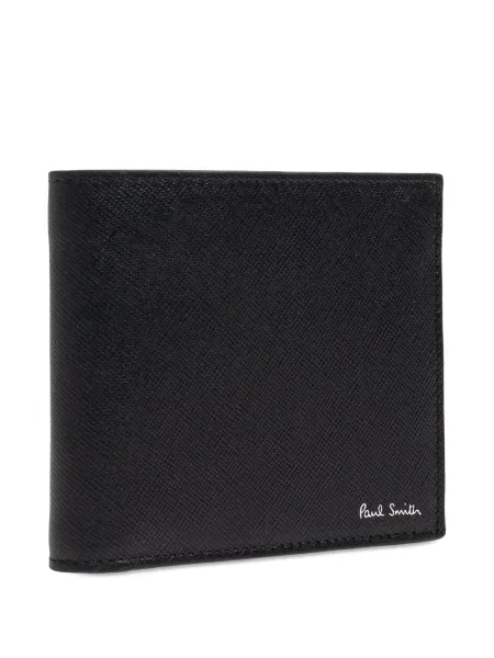 Portofel Paul Smith din piele cu imagine negru