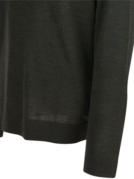 Lung tricou polo Vince verde