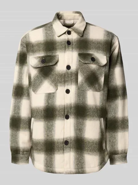 Kurtka koszulowa o kroju regular fit z kołnierzykiem typu kent model ‘Rian’ Redefined Rebel biała