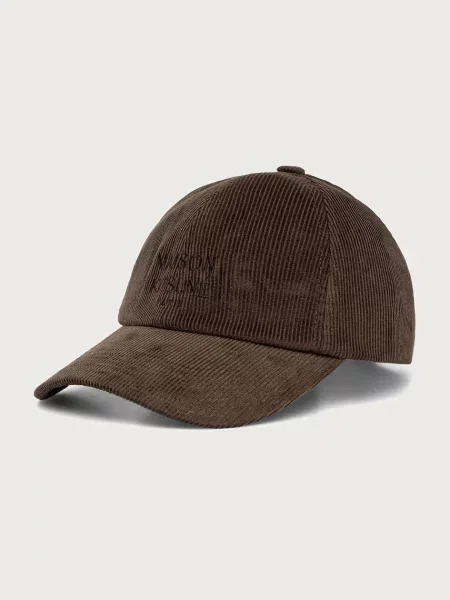 Maison Kitsuné Paris καπέλο μπέιζμπολ κοτλέ πράσινο