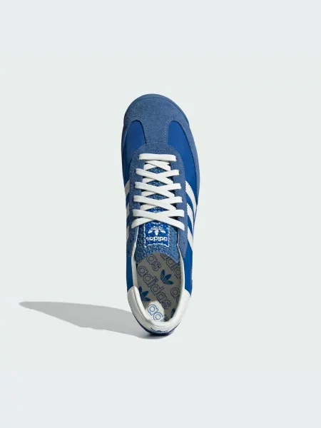Кожаные кроссовки Adidas синие