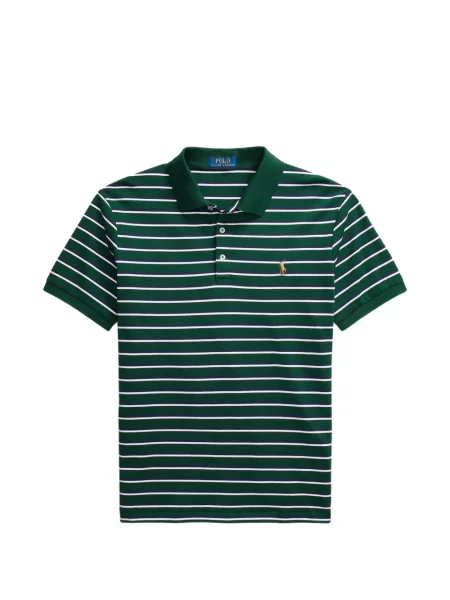Tricou polo Polo Ralph Lauren cu autograf cu 5 buzunare în carouri gri