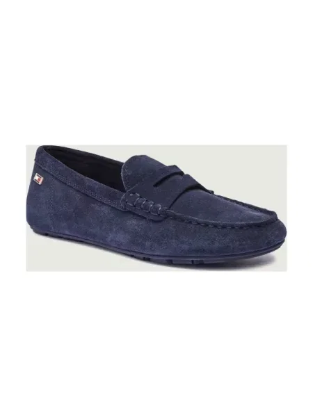 Tommy Hilfiger Mokaszin DRIVER | hasított bőr kék