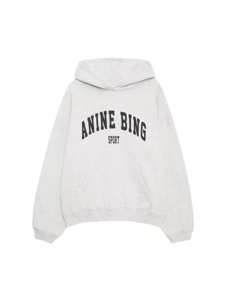 Bluza z kapturem Anine Bing szara