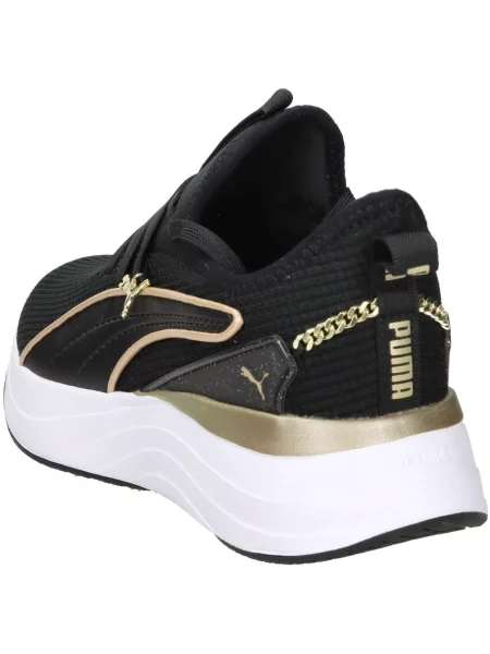 Női cipők PUMA Softride Sabrina Polished Chrome puma black/puma white/puma gold. Méret: 37 EU fekete