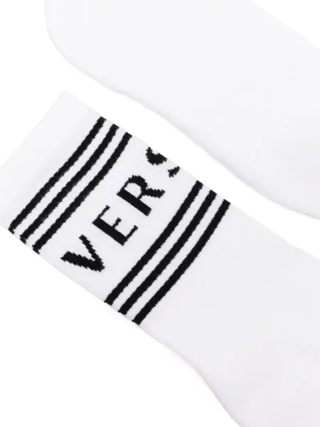 Șosete Versace retro cu autograf alb