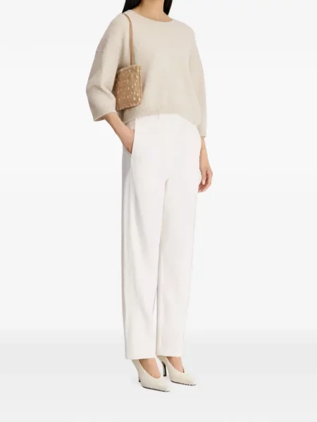 Pantaloni Loulou De Saison alb