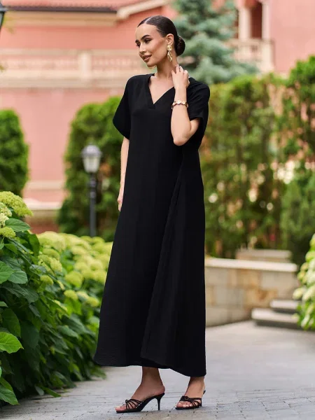 Макси платье Issa Plus черное