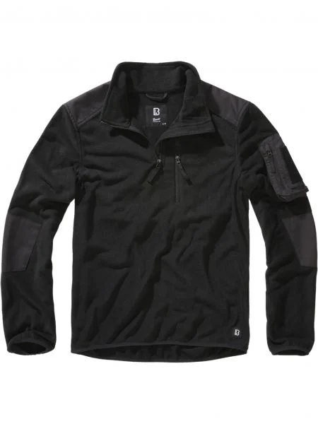 Hanorac din fleece Brandit din fleece negru