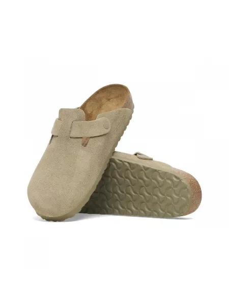 BIRKENSTOCK Šľapky Boston LEVE kaki zelená