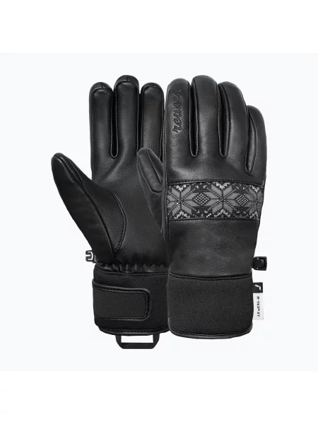 Mănuși de schi pentru femei Reusch Charlize R-Tex XT black/steel gray/silver negru