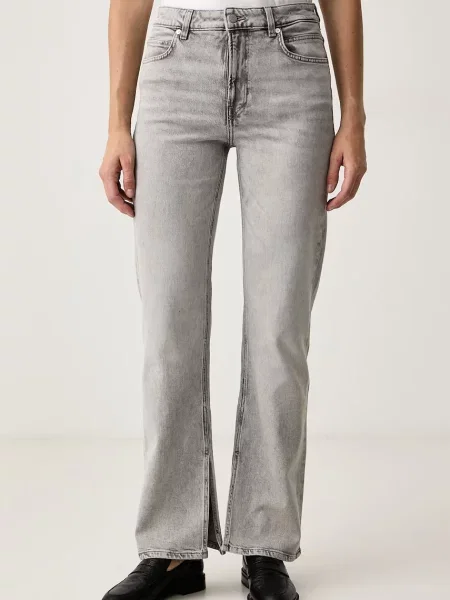 BOSS Orange blugi straight pentru femei C_ADA HR SLIT gri