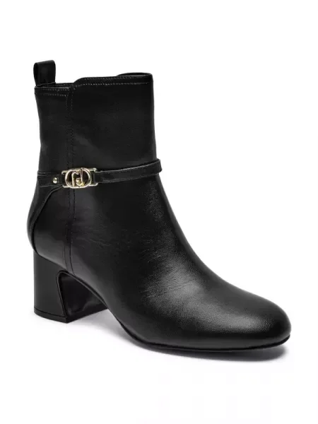 Liu Jo De piele botine cu BABI 03 negru