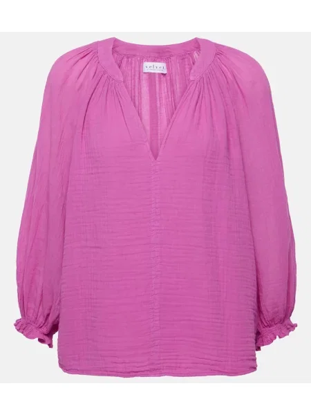 Bluză Velvet de catifea violet