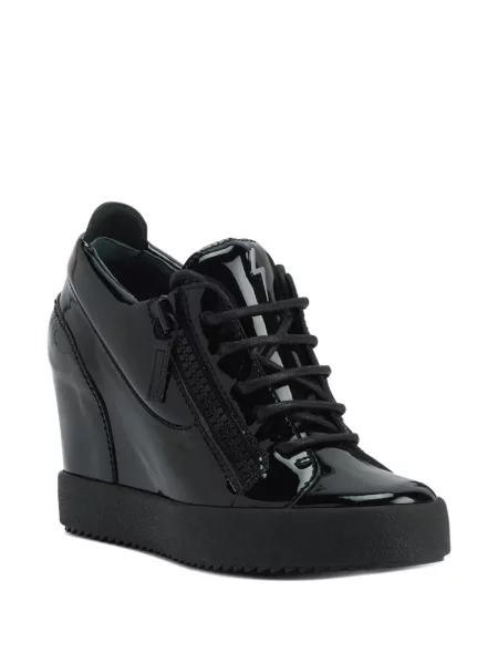 Sneakerși Giuseppe Zanotti cu pană negru