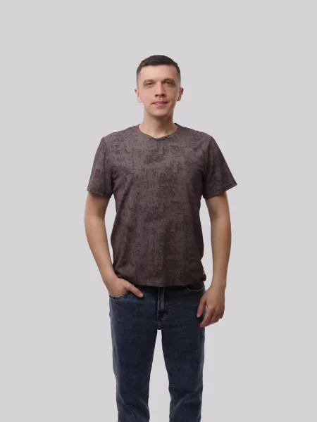 Футболка New Krop коричневая