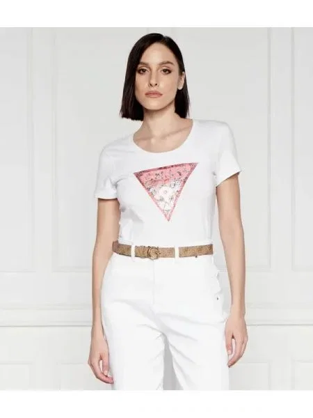 GUESS Tricou alb