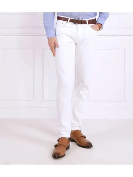 Pantaloni Oscar Jacobson alb