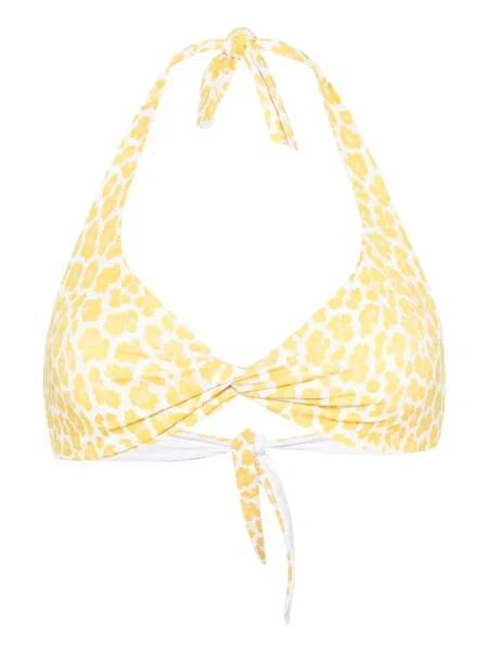 Bikini Fisico cu imagine cu model leopard galben