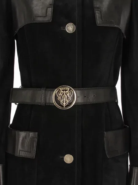 Trenčkot Gucci Pre-owned černý