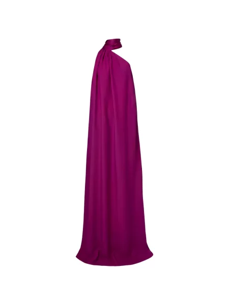 Rochie maxi Taller Marmo cu pene violet