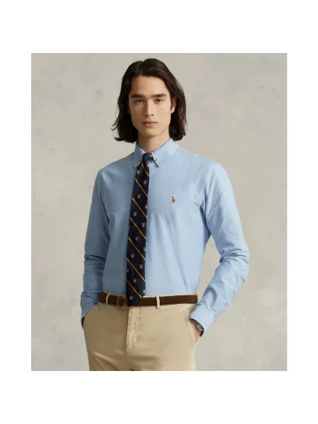 Polo Ralph Lauren Koszula Cupdppcs Błękitny Custom Fit niebieska