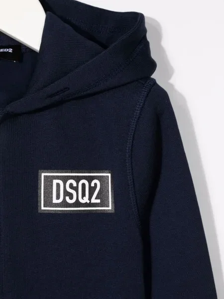 Kurtka dziecięca Dsquared2 niebieska