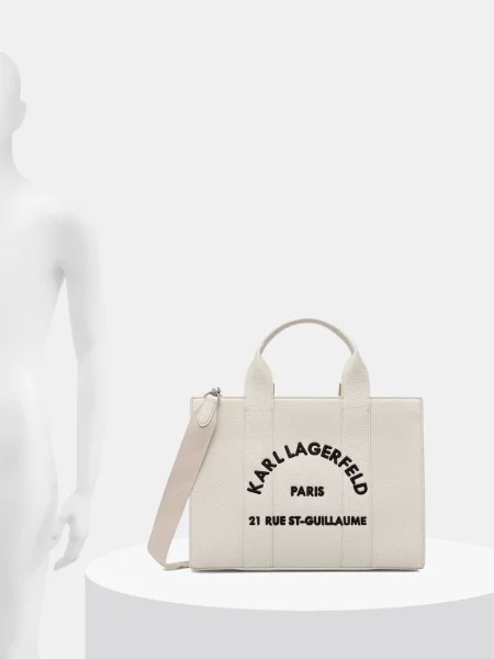 Кожаная сумка шоппер Karl Lagerfeld