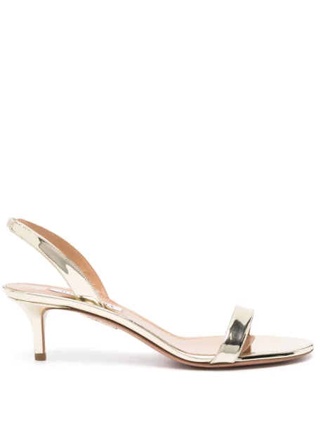 Sandale Aquazzura din piele auriu