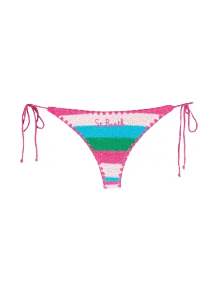 Bikini Mc2 Saint Barth cu dungi cu imagine roz