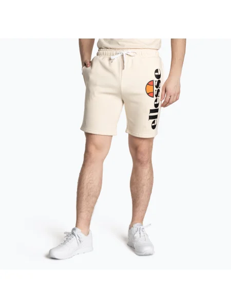 Мъжки къси панталони Ellesse Bossini Fleece off white бяло