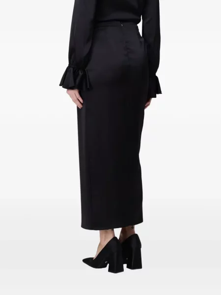 Fusta maxi Hanita drapată plic negru