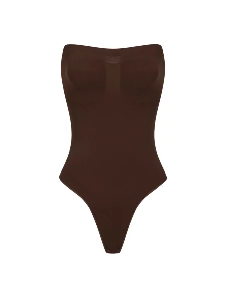 Cfab Alakformáló body Trägerloser Bodysuit Sculpting Shapewear mit String' barna