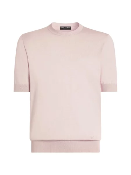 Pulover Dolce & Gabbana de mătase roz