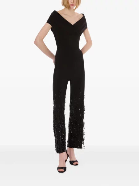 Top Alberta Ferretti de lână negru