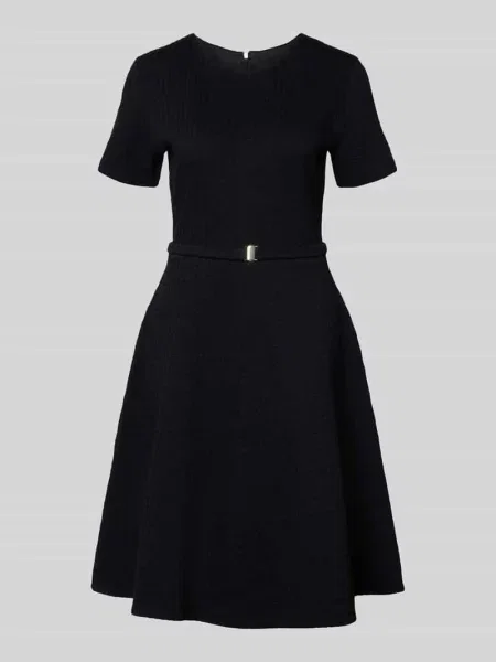 Marc Cain Sukienka Ołówkowa schwarz czarna