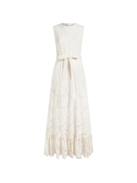 Rochie maxi Etro cu broderie din dantelă alb