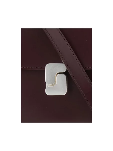 Torebka crossbody Soeur skórzana brązowa