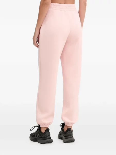 Pantaloni Guess alergare cu autograf roz
