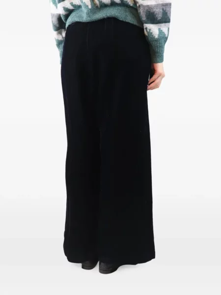Pantaloni Forte_forte de catifea cord negru