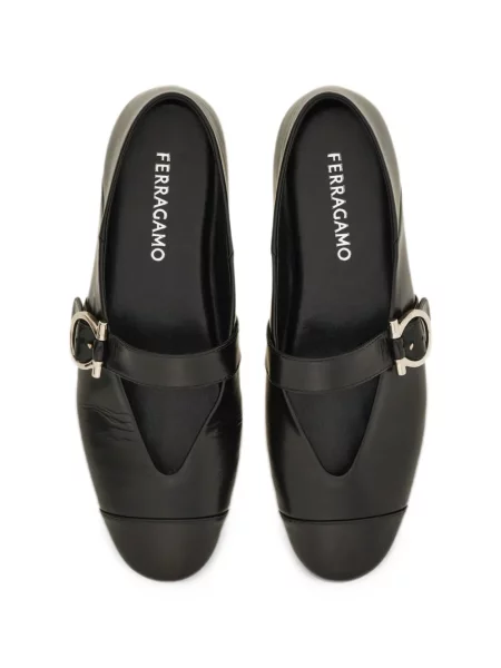 Balerini Ferragamo cu cataramă negru