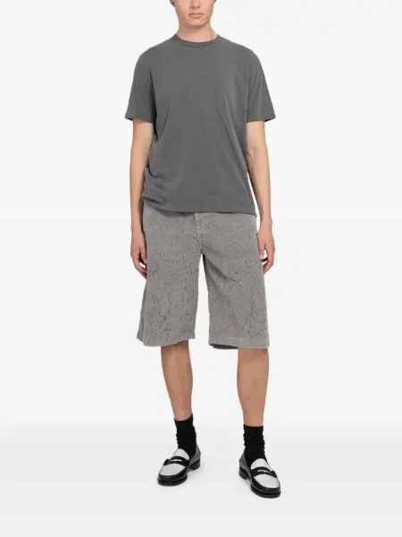 Pantaloni scurți Mfpen de catifea cord gri