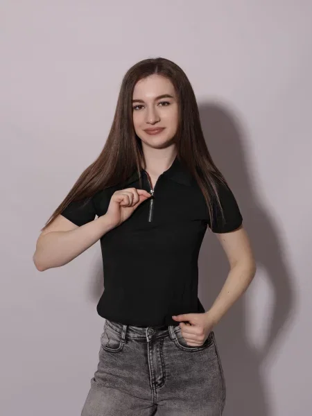 Поло Stream черное